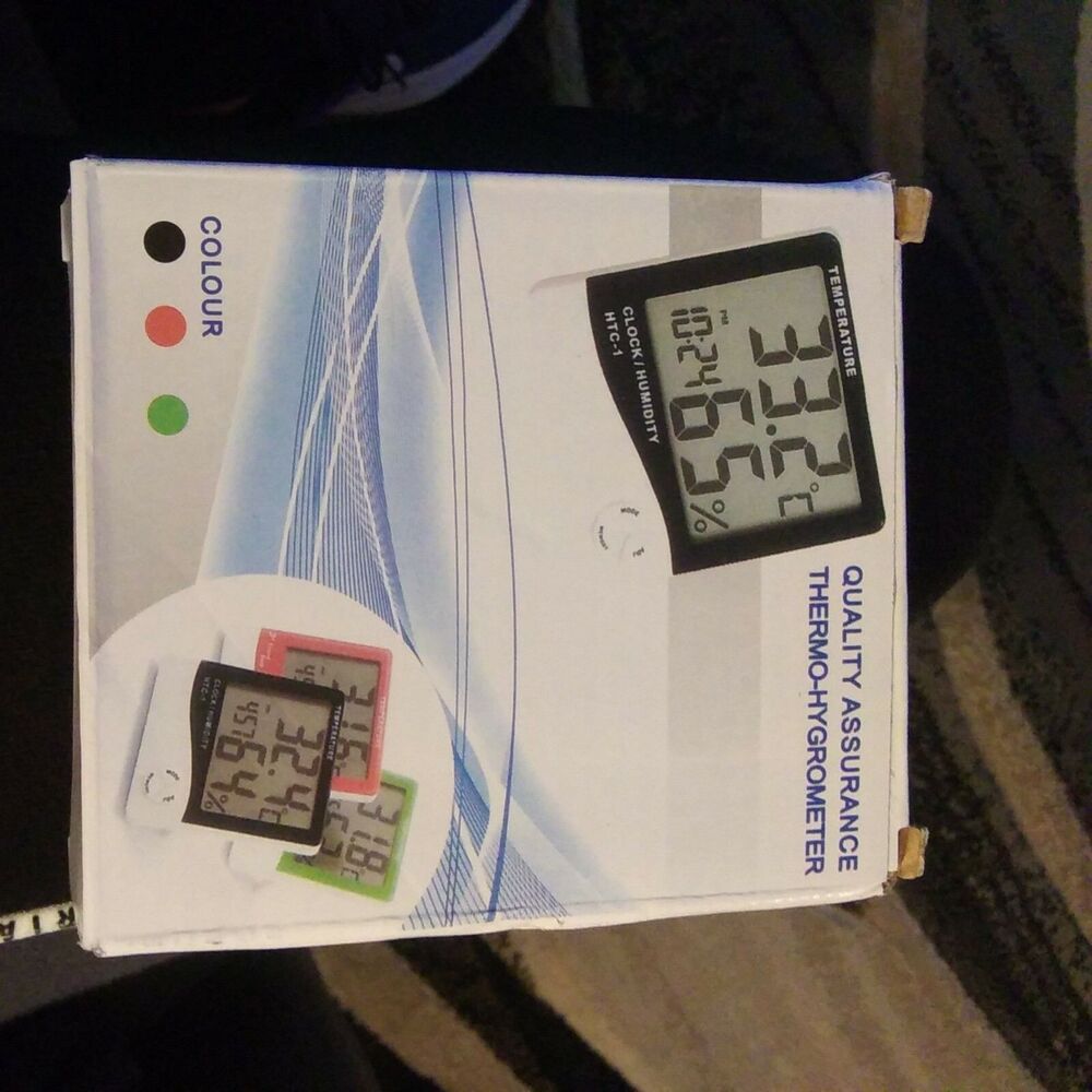 Digital Wireless Indoor Thermo-Hygrometer Humidity Meter White BRAND NEW IN BOX